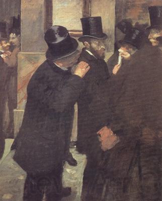 Edgar Degas Portrait at the Stock Exchange (nn020 Norge oil painting art